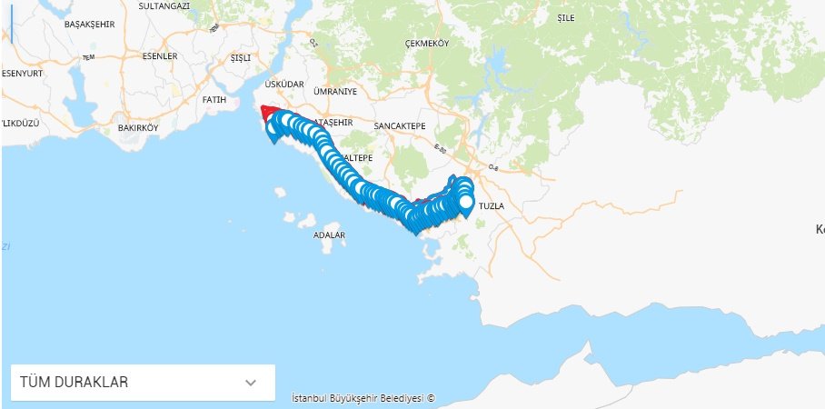 E-10 Sabiha Gökçen Havalimanı Kurtköy/Kadıköy Güzergahı