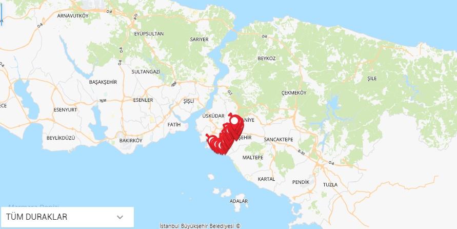 10G Ümraniye Esatpaşa Göztepe Hat Güzergâhı