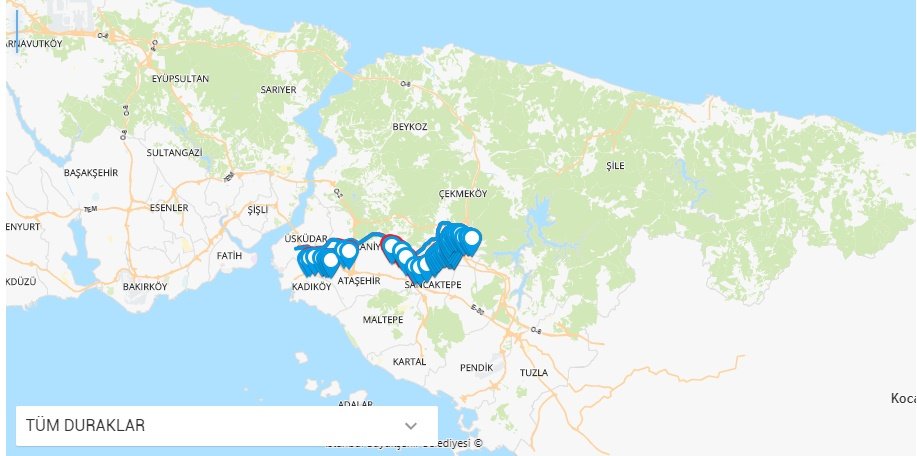 11A Alemdağ Altunizade Otobüs Hat Güzergâhı