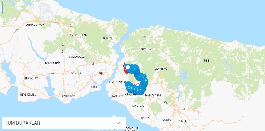 11ÇB Kavacık Çavuşbaşı Ümraniye Otobüs Hat Güzergâhı