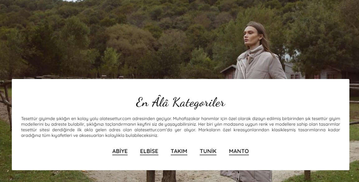 Almanya'dan elbise siparişi Ala tesettür