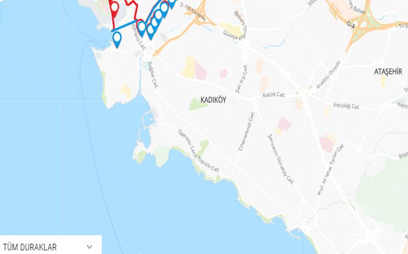 1 Kirazlıtepe Acıbadem Kadıköy hat güzergahı