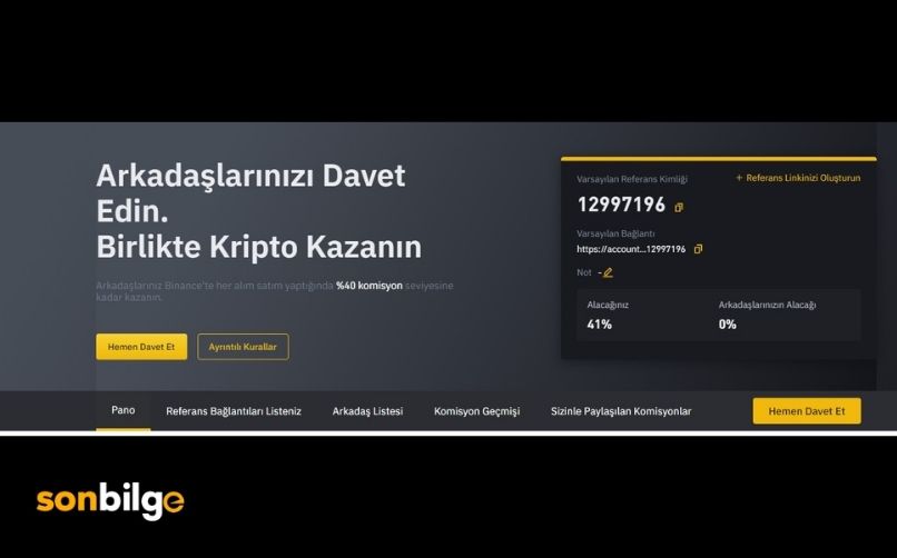 Binance referans programı