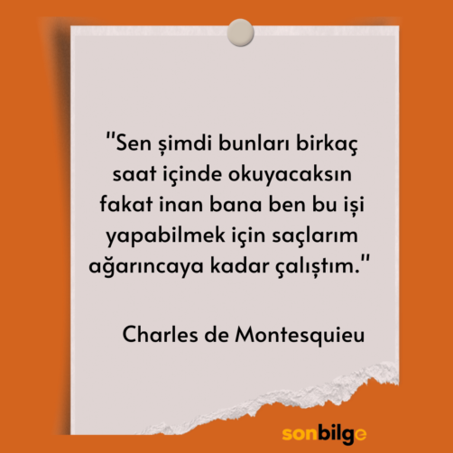  Charles de Montesquieu  okumak ile ilgili sözler