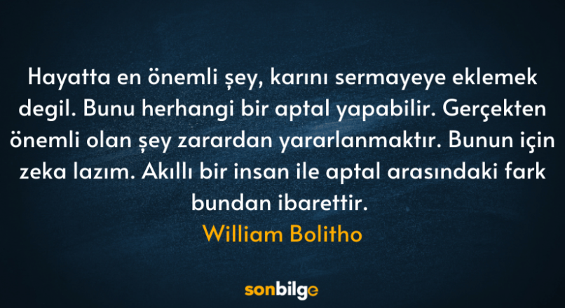 William Bolitho sözleri