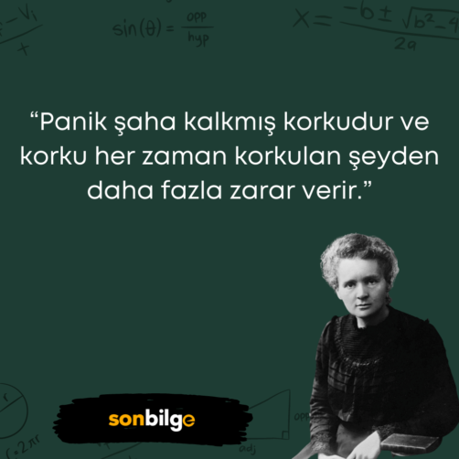 Marie Curie Sözleri