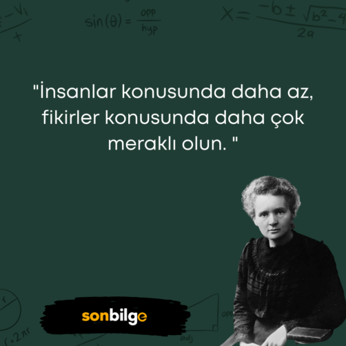 Marie Curie Sözleri