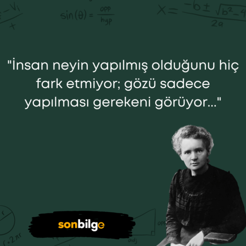 Marie Curie Sözleri