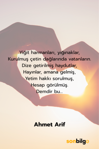Ahmet Arif – “Hani Kurşun Sıksam Geçmez İçerden” Şiiri