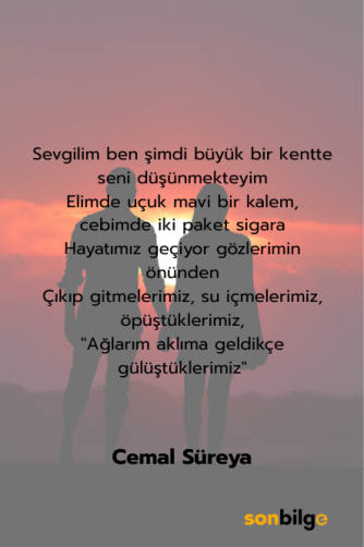 Cemal Süreya – “Sevgilim, Ben, Şimdi” Şiiri