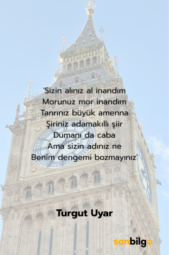 Turgut Uyar – “Büyük Saat” Şiiri