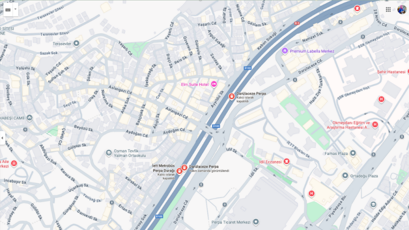 Okmeydanı / Perpa Metrobüs Durağı